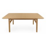 Woodman Proširiv blagovaonski stol s dodatnom pločom u dekoru hrasta 90x180 cm Curved – Cijene