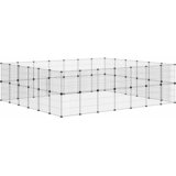  Kavez za ljubimce s 52 panela i vratima crni 35 x 35 cm čelični | shoptok.hr