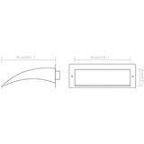 FONTANA za bazen od nehrđajućeg čelika 30 x 9 x 26 cm srebrna | Eponuda.com