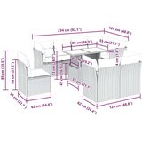  Vrtna garnitura - 9-dijelni set vrtnih sofa s jastucima crni od poliratana bagrem - Crna sa spremištem 1 | shoptok.hr