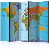  Paravan u 5 dijelova - Colourful Geography [Room Dividers] 225x172 | shoptok.hr