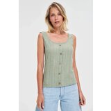 Marisse Olive Button Top | ePonuda.com