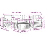  Set vanjskih sofa 5 kom. Prirodna i bež | shoptok.hr