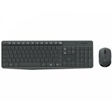 Logitech MK235 Bežična tastatura i miš, QWERTY standard, Crni Cene