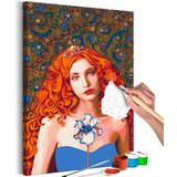  Slika za samostalno slikanje - Woman With an Iris 40x60 Cijene