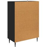  Strani šal s predalom Črna 66 x 34,5 x 95 cm Inženirski les, (5000217245) | Shoptok.si
