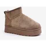 Kesi Women's platform snow boots with fur lining, green Xamella Cijene