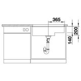 Blanco sudoper SUBLINE 700-U Level InFino SILGRANIT BIJELA, pribor 18/10, bez dalj.upr. | shoptok.hr