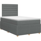  Boxspring krevet s madracem Tamnosiva 120 x 200 cm Tkanina | shoptok.hr