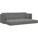  Podni kauč na razvlačenje Tamno siva 213 x 70 x 77 cm Baršun | Eponuda.com
