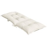  Jastuci za stolice 4 kom prošarano krem 120x50x7 cm tkanina | shoptok.hr