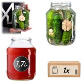 KADAX Kozarec 1,7 L Kozarci za med, marmelado, kumare, likerje Steklo 1 kos Fi89, (5000355171) | Shoptok.si