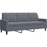 vidaXL 3-dijelni set sofa s jastucima tamnosivi baršunasti | shoptok.hr