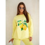 Resti Women's cotton set with lemon sweatshirt and leggings | shoptok.hr