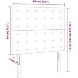  Uzglavlje tamno sivo 80x5x118/128 cm baršunasto | Eponuda.ba
