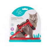 Leopet set za šetnju sa tufnicama za mačke srednje veličine crveni 20-35cm / 25-45cm / 125cm Cene