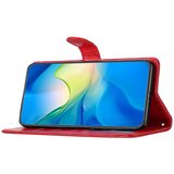 INORCO Za iPhone 12/12 Pro PU usnjen ovitek za telefon, denarnica, stojalo, šivanje, črta, tekstura romba, etui za telefon, (22033774) | Shoptok.si