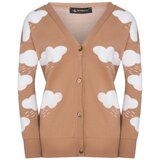 Dewberry Z3009 LADY CLOUD DETAIL CARDIGAN - OUTDOOR CAMEL | shoptok.hr