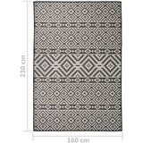  tepih ravnog tkanja 160 x 230 cm crne pruge | Eponuda.ba