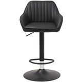 Unique Furniture Črn barski stol z nastavljivo višino iz umetnega usnja Brooks – | Shoptok.si
