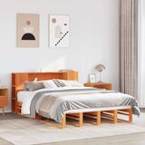 vidaXL Krevet s regalom za knjige bez madraca 150x200 cm masivno drvo Cijene