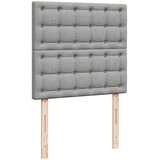 vidaXL Okvir kreveta s oprugama i madrac svjetlosivi 80x200cm tkanina | shoptok.hr