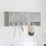 vidaXL Vješalica za kapute na zidu Beton siva 80 x 20 x 30 cm | shoptok.hr