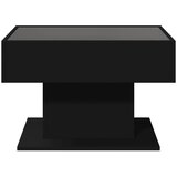  Stolić za kavu LED crni 70x50x45 cm od konstruiranog drva | shoptok.hr
