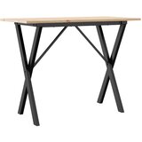  Blagovaonski stol X-oblika 100x50x75 cm od borovine i čelik | shoptok.hr