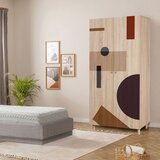 Hanah home Hanah Kućni ormar Lidya 2 -969, 90x192x52 cm, Hrast | Eponuda.ba