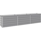  Povišeni vrtni krevet Siva 240 x 40 x 55 cm | shoptok.hr