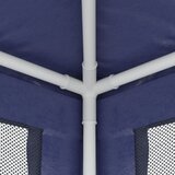 Šator za zabave s 10 mrežastih bočnih zidova plavi 3x12 m HDPE | shoptok.hr
