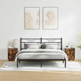 Noćni ormar s 2 pcs Dimljeni hrast 39 x 34.5 x 50 cm | shoptok.hr