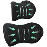 Jastuk s jastukom Podesiva 2 pcs Crna 4D mreža | shoptok.hr
