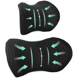  Vzglavnik z blazino Prilagodljiva 2 pcs Črna 4D Mreža, (5000111938) | Shoptok.si