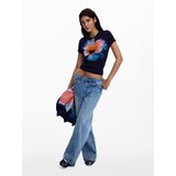 Desigual Majica boja pijeska / plava / crna | shoptok.hr