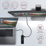 Axagon HMC-6GL laptop dock /port replicator USB 3.2 Gen 1 (3.1 Gen 1) Type-C Black, Grey | shoptok.hr