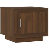 Maison Chic Klubska mizica - kavna mizica - Nizka mizica rjavi hrast 51x50x45 cm konstruiran les, (21753148) Cene