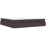  Okvir kreveta s madracem s madracem 2 pcs Smeđa tkanina | shoptok.hr