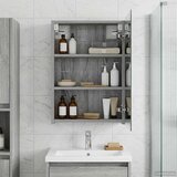  Kupaonski ormar s ogledalom Siva Sonoma 40 x 10,5 x 60,5 cm | shoptok.hr