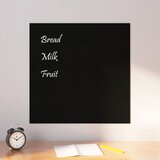 vidaXL Zidna magnetna ploča crna 60 x 60 cm  od kaljenog stakla | shoptok.hr