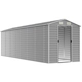  Vrtna kućica svijetlosiva 191x640x198 cm pocinčani čelik | Eponuda.com