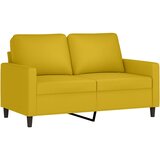  4-dijelni set sofa s jastucima žuti bar&amp;scaron;unasti Slike