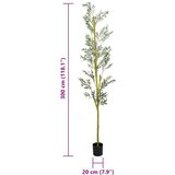 vidaXL Umetno oljčno drevo 1000 listov 300 cm zelena | Shoptok.si