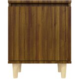 vidaXL noćni ormarić s drvenim nogama smeđi hrast 40 x 30 x 50 cm | shoptok.hr