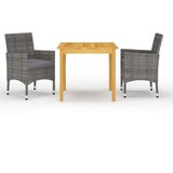  3-dijelni vrtni blagovaonski set sivi | shoptok.hr