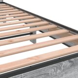  Okvir za krevet boja hrasta 150x200cm konstruirano drvo i metal Siva 150 x 200 cm | shoptok.hr