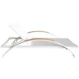 aluminijumska ležaljka 195x65x30 cm bež