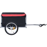 vidaXL prikolica za bicikl crno-crvena 65 kg | shoptok.hr