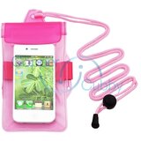 Univerzalna vodoodporna torbica za mobilni telefon - roza 135x87mm | Shoptok.si